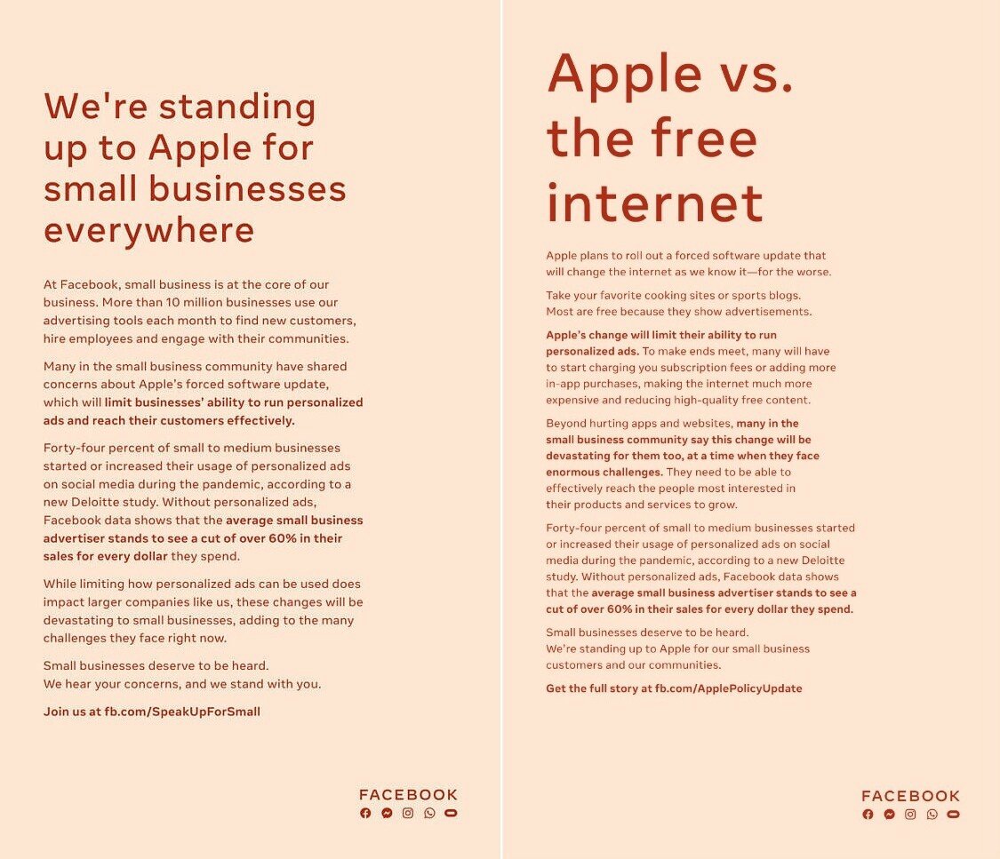 apple vs facebook 